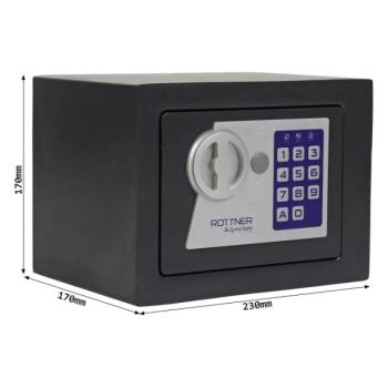 Rottner Möbeltresor Jupiter 1 Elektronikschloss Notfallschüssel gleichschließend T06445